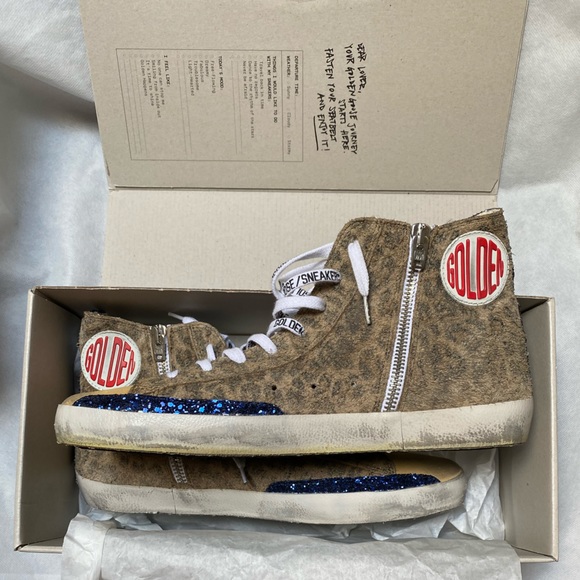 NIB Golden Goose Francy Leopard Suede Sneaker, 40 - Picture 8 of 15